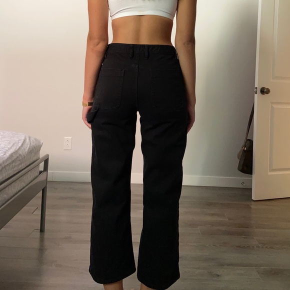 SOLD Aritzia Wilfred Free Ashika Black Denim Pant - Picture 2 of 4